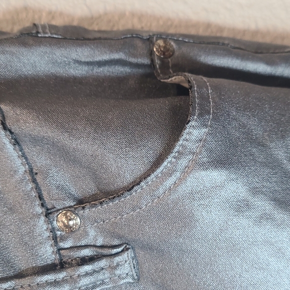 Guess ice blue metallic skinny jeans small - Picture 8 of 10